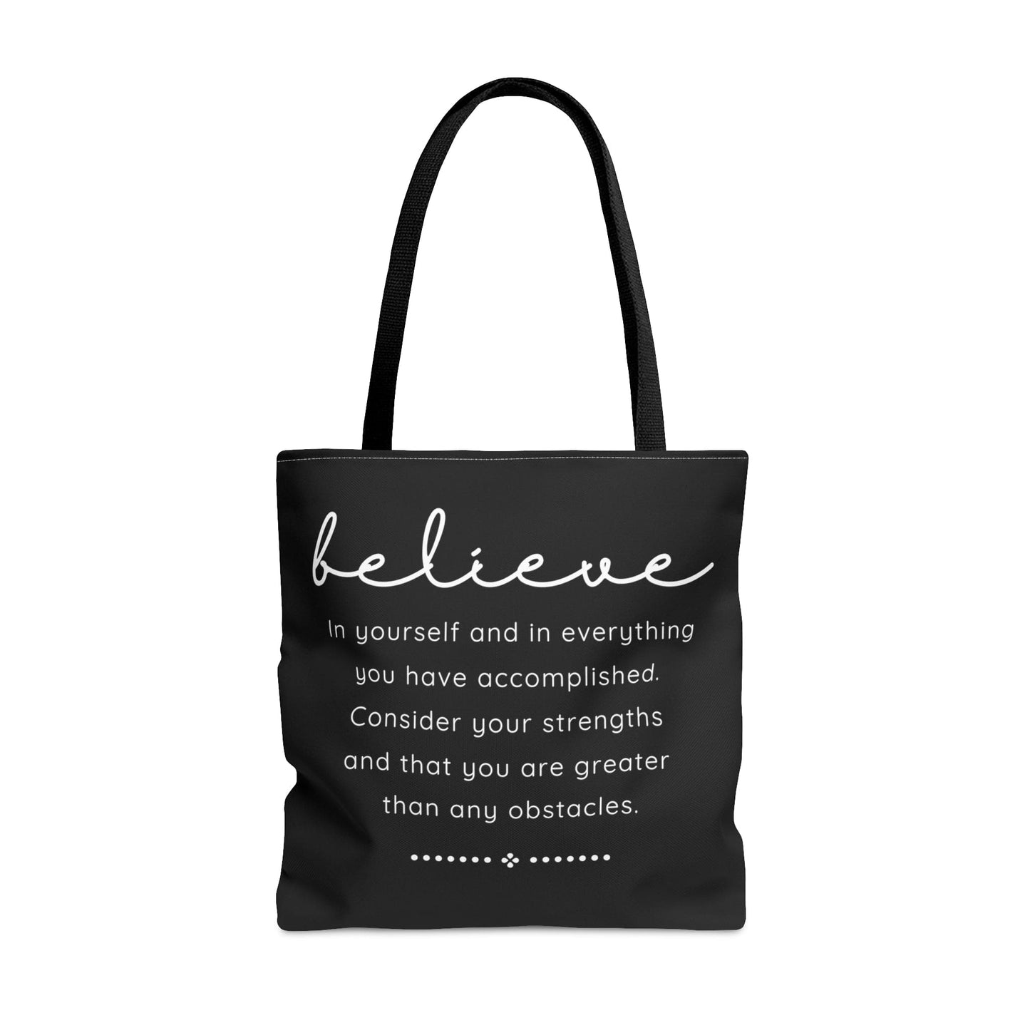 Large Tote Bag Believe in Yourself
