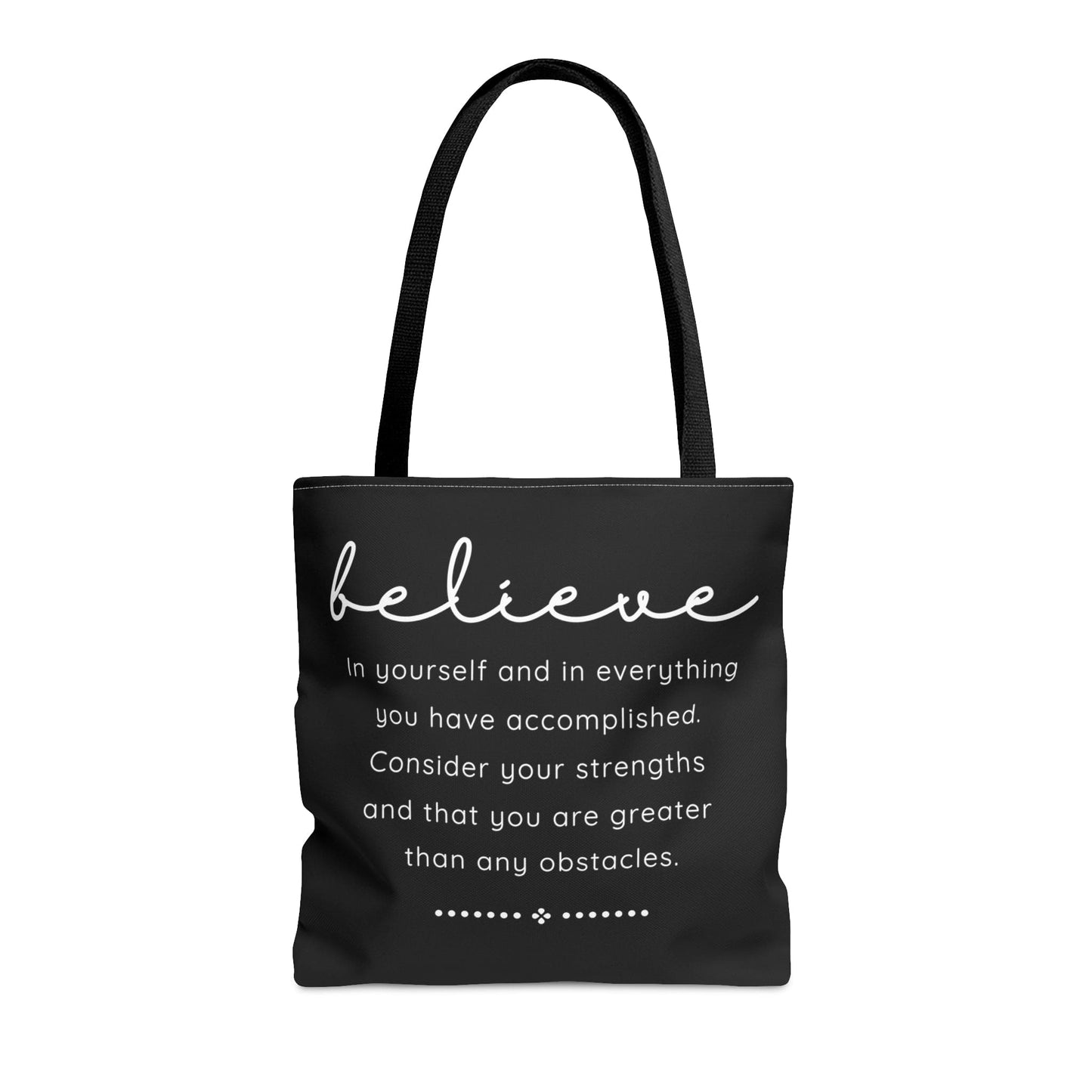 Large Tote Bag Believe in Yourself