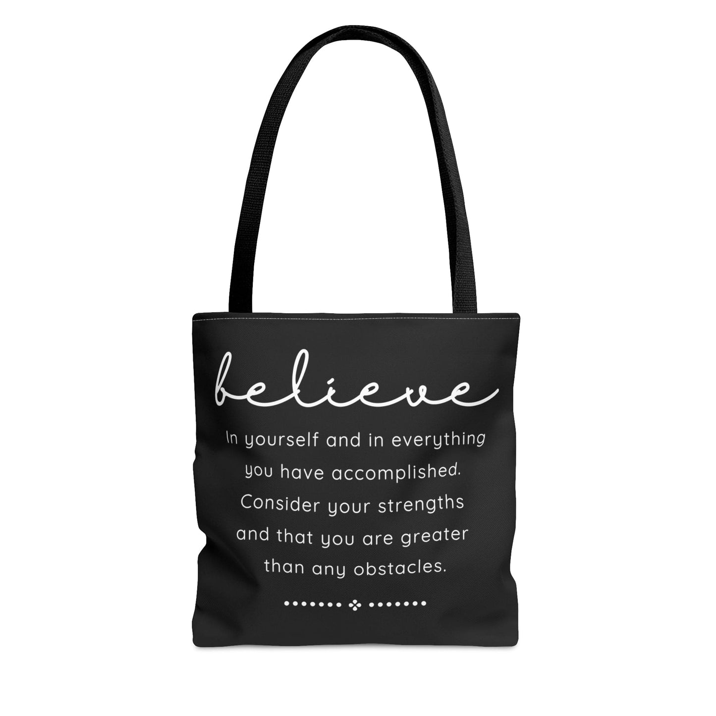 Large Tote Bag Believe in Yourself
