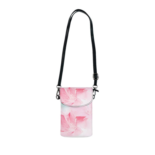 Crossbody Cell Phone Purse - Pink Flower Bloom - Peaceful Spring Nature