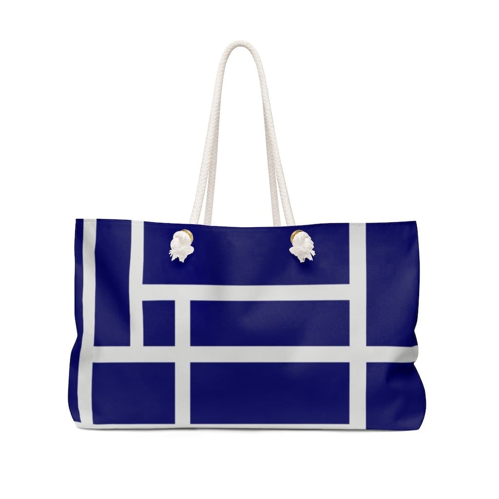 Weekender Tote Bag - Blue Colorblock