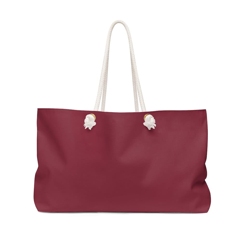 Weekender Tote Bag - Maroon Red